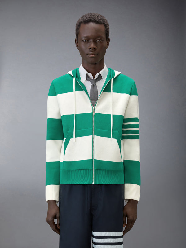 HECTOR 4-BAR RUGBY ZIP UP HOODIE - image 1