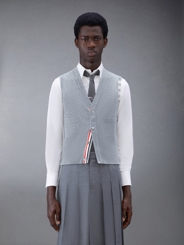 CLASSIC CASHMERE 4-BAR V-NECK CARDIGAN VEST - featured image
