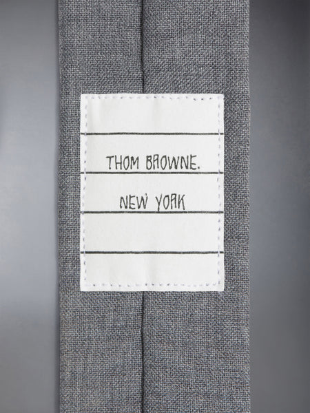 PLAIN WEAVE 4-BAR CLASSIC TIE MED GREY