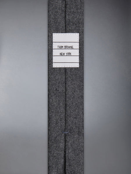 FLANNEL 4-BAR TIE MED GREY