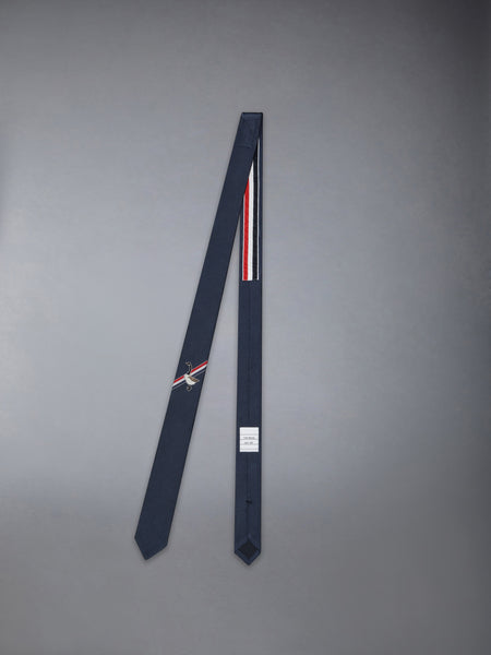 JACQUARD GOOSE ICON TIE NAVY