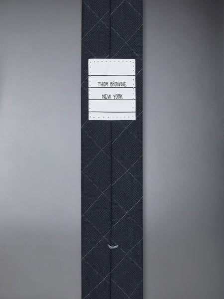 WINDOWPANE CHECK TIE NAVY