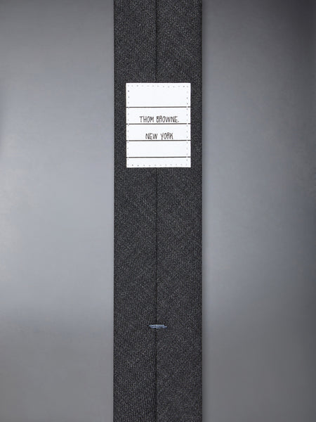SUPER 120'S TWILL RWB SELVEDGE TIE DARK GREY