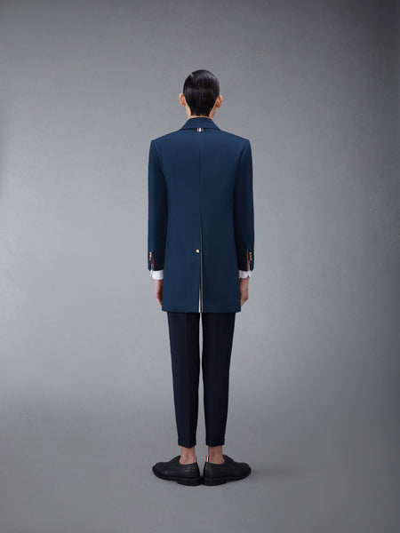 MACKINTOSH BAL COLLAR OVERCOAT NAVY
