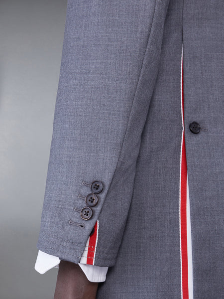 TWILL WOOL CLASSIC CHESTERFIELD OVERCOAT MED GREY