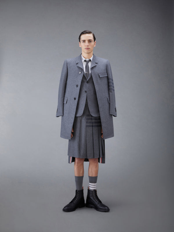 FLANNEL 4-BAR CLASSIC CHESTERFIELD OVERCOAT - image 3