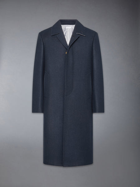MELTON CLASSIC BAL COLLAR OVERCOAT NAVY