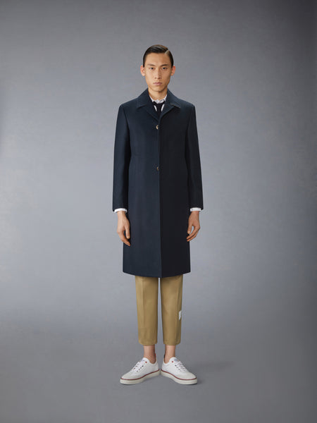 MELTON CLASSIC BAL COLLAR OVERCOAT NAVY