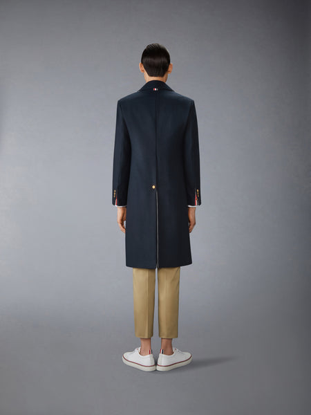 MELTON CLASSIC BAL COLLAR OVERCOAT NAVY