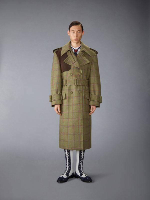 HUNTING TWEED OVERSIZED TRENCH - image 1