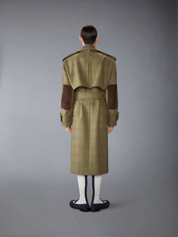 HUNTING TWEED OVERSIZED TRENCH - image 3