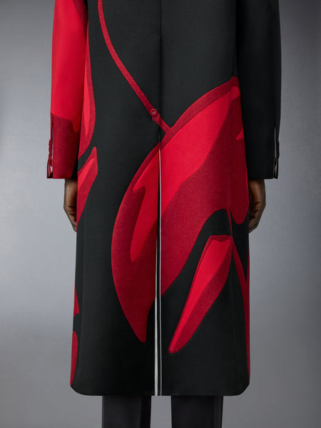 CAVARLY TWILL LOBSTER OVERCOAT BLACK