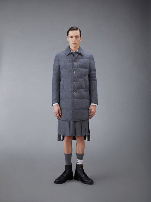 FLANNEL DOWN FILLED 4-BAR OVERCOAT - featured image