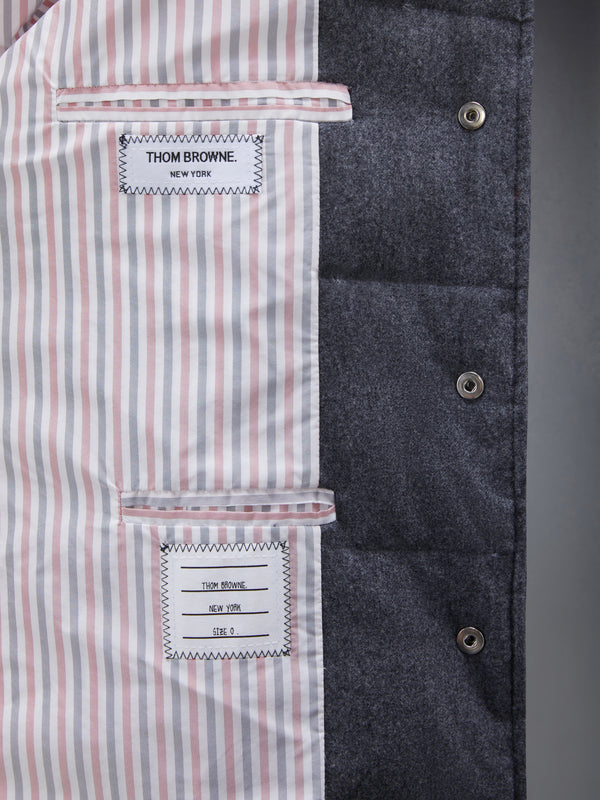 FLANNEL DOWN FILLED 4-BAR OVERCOAT - image 6