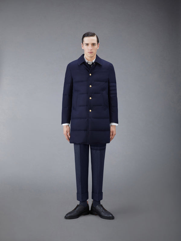 FLANNEL DOWN FILLED 4-BAR OVERCOAT - featured image