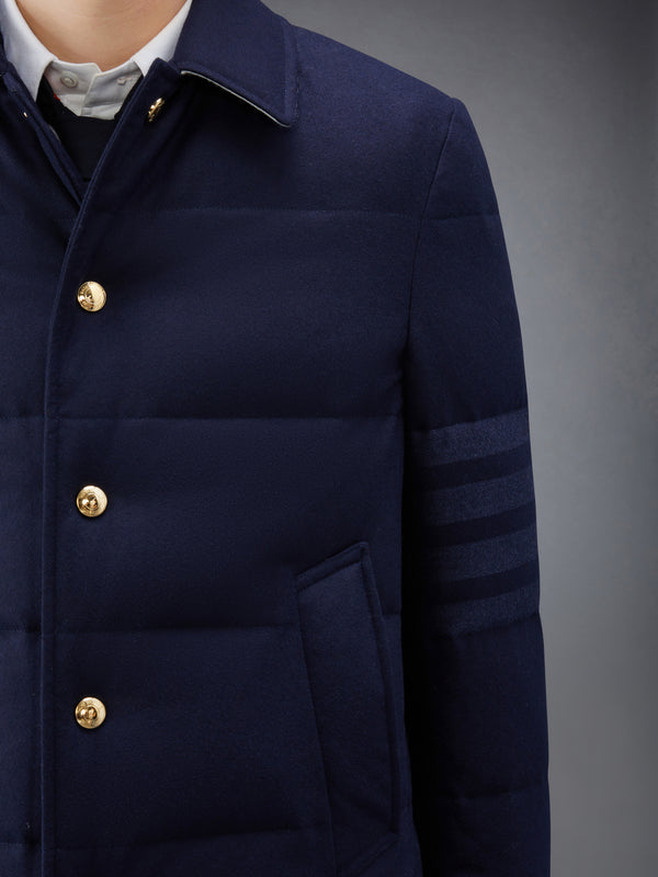 FLANNEL DOWN FILLED 4-BAR OVERCOAT - image 7