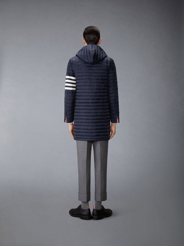 MATTE NYLON 4-BAR QUILTED DOWN FILLED HOODED COAT - image 3