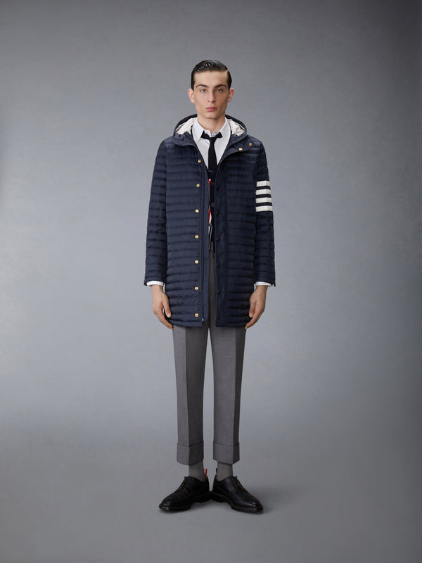 MATTE NYLON 4-BAR QUILTED DOWN FILLED HOODED COAT - image 4
