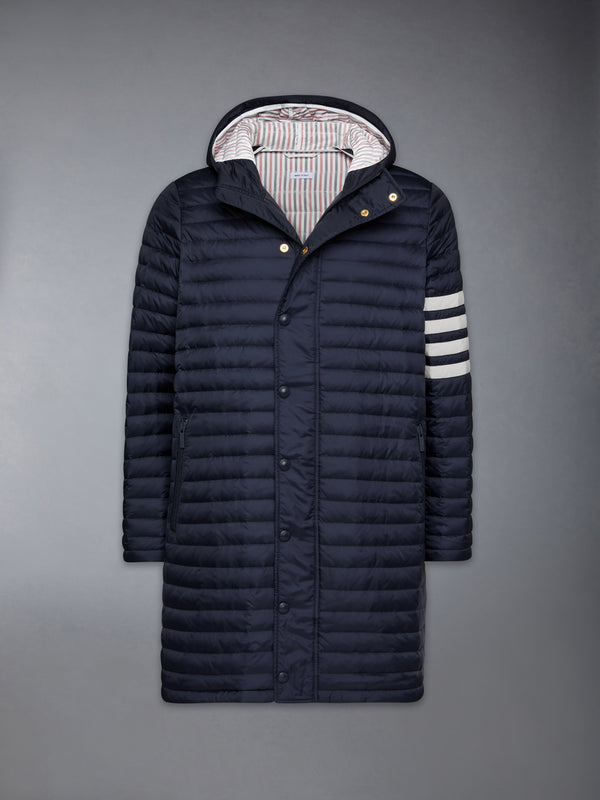 MATTE NYLON 4-BAR QUILTED DOWN FILLED HOODED COAT - image 7