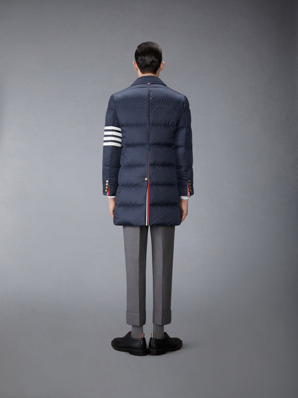 MATTE FINISH NYLON DOWN FILL 4-BAR BAL COLLAR OVERCOAT - image 3