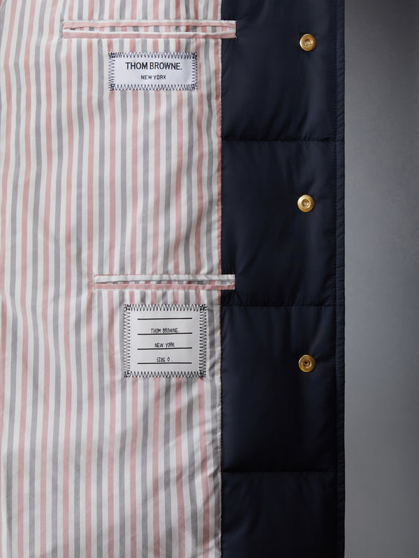 MATTE FINISH NYLON DOWN FILL 4-BAR BAL COLLAR OVERCOAT - image 6