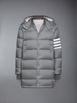 MATTE NYLON 4-BAR DOWN FILLED COAT