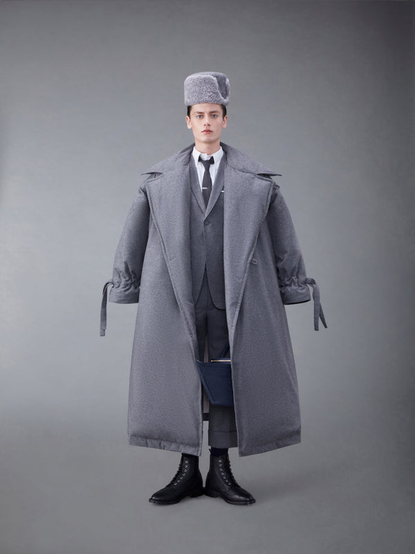 Downfilled Flannel Oversized Coat - image 3