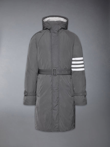 POLY TWILL 4-BAR DOWN FILLED PARKA MED GREY