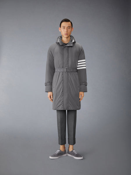 POLY TWILL 4-BAR DOWN FILLED PARKA MED GREY