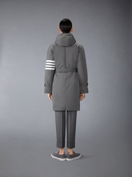 POLY TWILL 4-BAR DOWN FILLED PARKA MED GREY