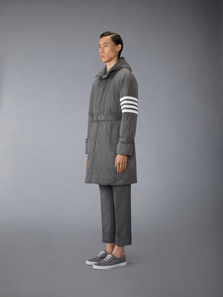 POLY TWILL 4-BAR DOWN FILLED PARKA MED GREY