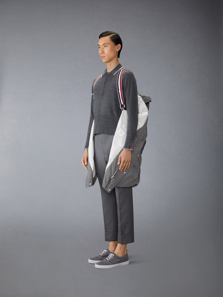 POLY TWILL 4-BAR DOWN FILLED PARKA MED GREY