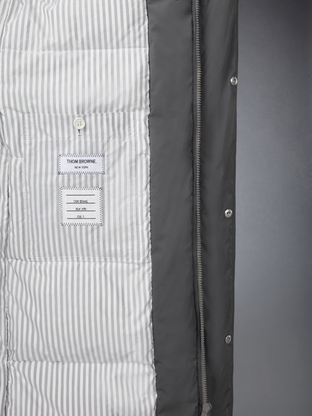 POLY TWILL 4-BAR DOWN FILLED PARKA MED GREY