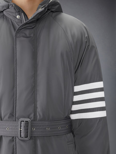POLY TWILL 4-BAR DOWN FILLED PARKA MED GREY