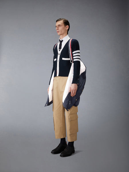 POLY TWILL 4-BAR DOWN FILLED PARKA NAVY