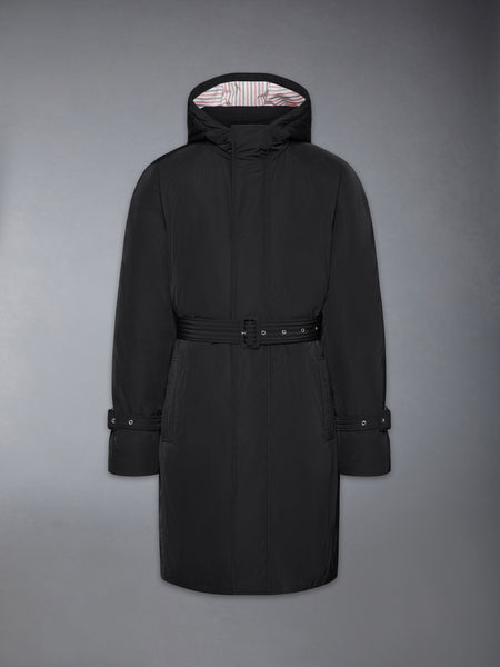 POLY TWILL 4-BAR DOWN FILLED PARKA BLACK