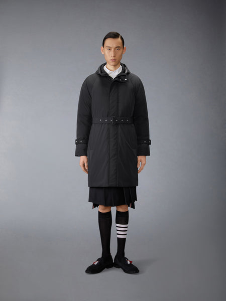POLY TWILL 4-BAR DOWN FILLED PARKA BLACK