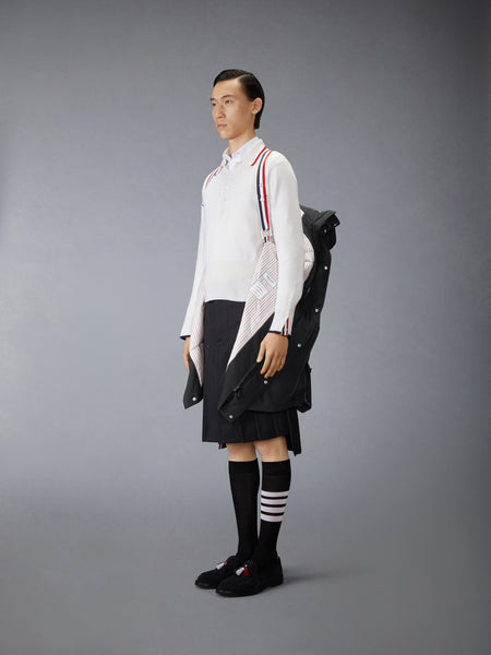 POLY TWILL 4-BAR DOWN FILLED PARKA BLACK