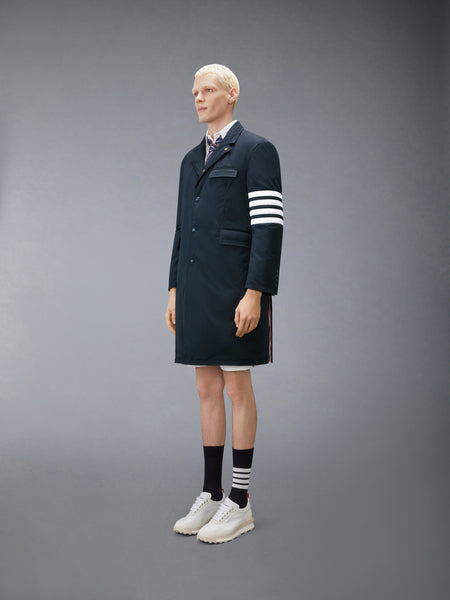 POLY TECH DOWN FILLED 4-BAR OVERCOAT NAVY