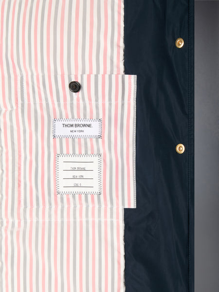 POLY TECH DOWN FILLED 4-BAR OVERCOAT NAVY