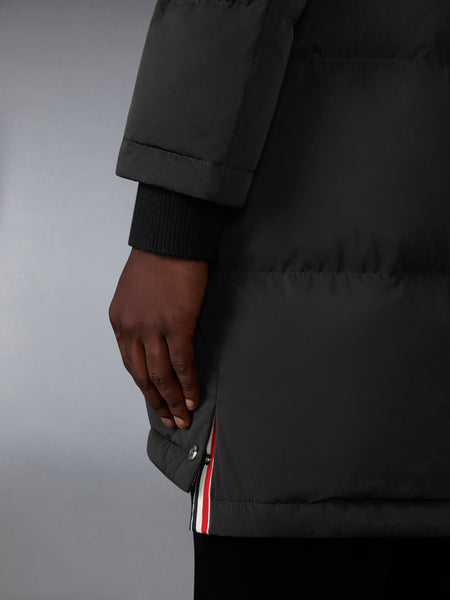 POLY TECH DOWN FILLED COAT WITH ARMBANDS BLACK