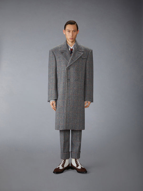 HUNTING TWEED OVERSIZED PEACOAT - image 1