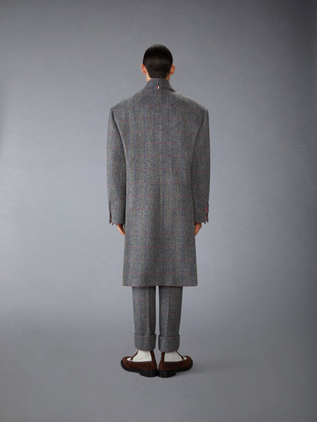HUNTING TWEED OVERSIZED PEACOAT DARK GREY