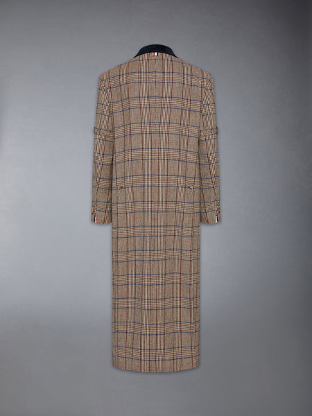 HUNTING TWEED CHESTERFIELD COAT DARK BROWN