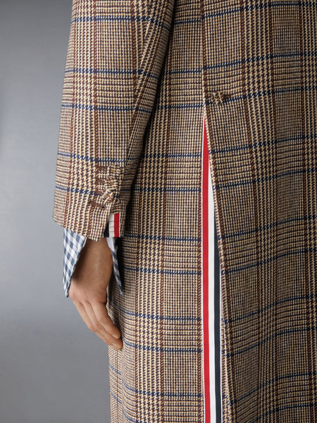 HUNTING TWEED CHESTERFIELD COAT DARK BROWN