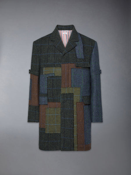 HUNTING TWEED CHESTERFIELD ARMBAND JACKET SEASONAL MULTI