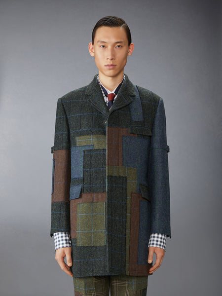 HUNTING TWEED CHESTERFIELD ARMBAND JACKET SEASONAL MULTI