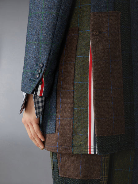 HUNTING TWEED CHESTERFIELD ARMBAND JACKET SEASONAL MULTI