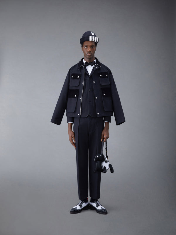 SELVEDGE DENIM CROPPED RELAXED FIELD JACKET - image 3
