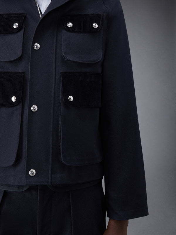 SELVEDGE DENIM CROPPED RELAXED FIELD JACKET - image 5